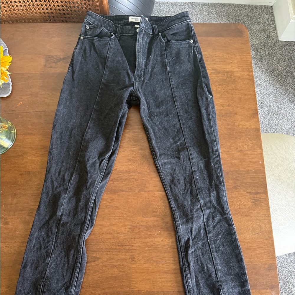 Abercrombie & Fitch Black High-Rise Skinny Jeans